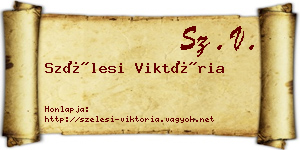 Szélesi Viktória névjegykártya